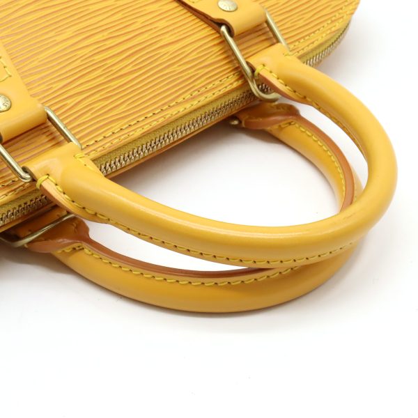 12380947 4 LOUIS VUITTON Alma Handbag Yellow Epi