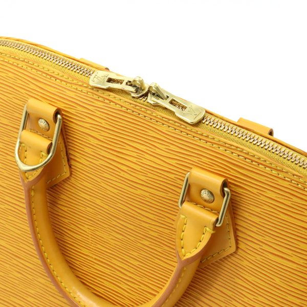 12380947 6 LOUIS VUITTON Alma Handbag Yellow Epi