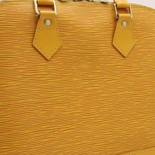 12380947 7 LOUIS VUITTON Alma Handbag Yellow Epi