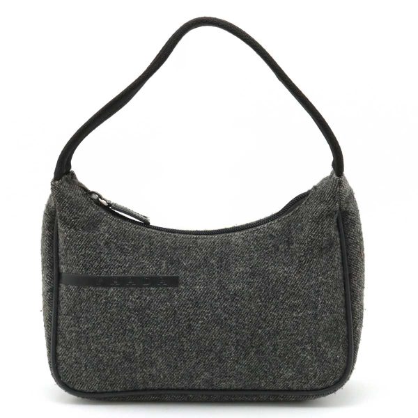 12390330 1 Prada Sports Accessory Pouch Wool Gray