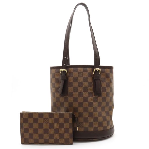 12390453 1 LOUIS VUITTON Damier Marais bucket type tote shoulder bag