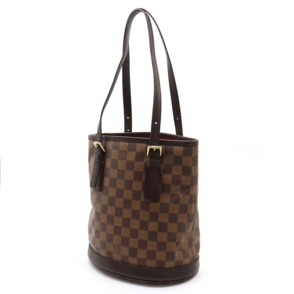 12390453 2 LOUIS VUITTON Damier Marais bucket type tote shoulder bag