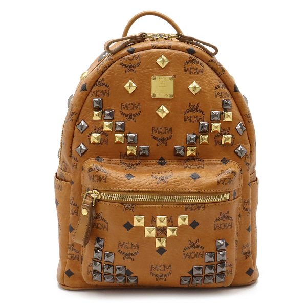 12390547 1 MCM Logogram Backpack Cognac