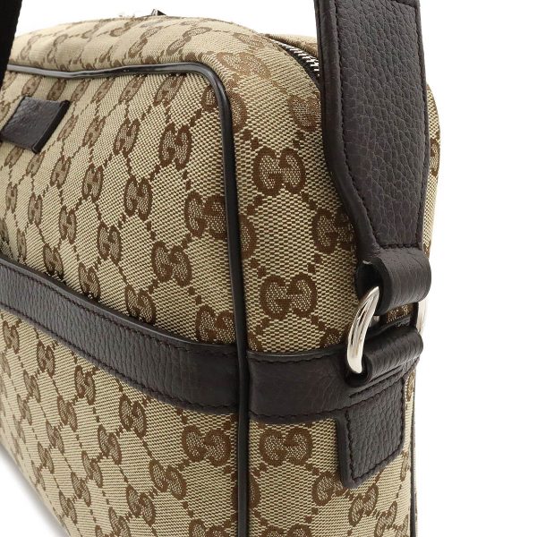 12390576 8 Gucci GG Canvas Shoulder Messenger Bag Khaki Beige Brown