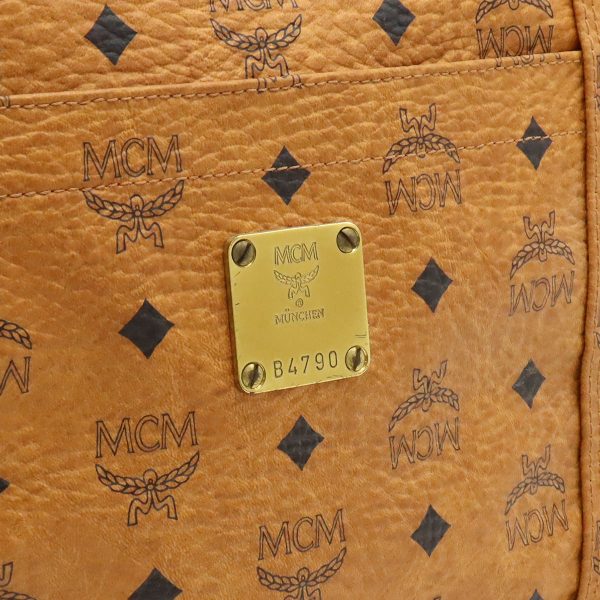 12390673 9 MCM Logo Gram Tote Bag PVC Brown