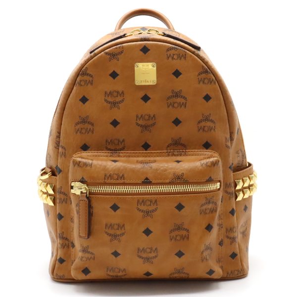 12390742 1 MCM Logogram Visetos Backpack Cognac