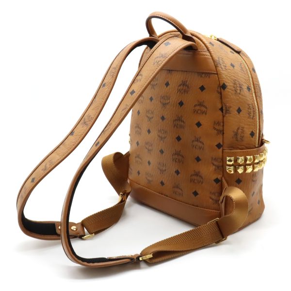 12390742 2 MCM Logogram Visetos Backpack Cognac