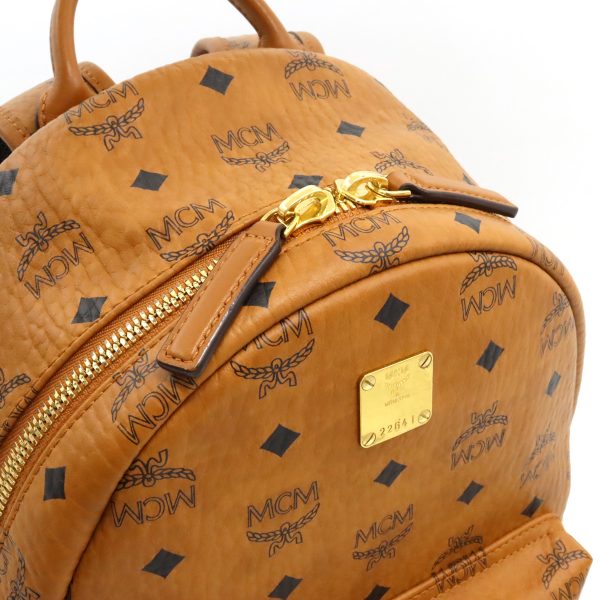 12390742 7 MCM Logogram Visetos Backpack Cognac