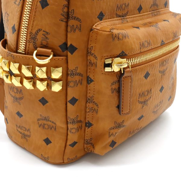 12390742 8 MCM Logogram Visetos Backpack Cognac