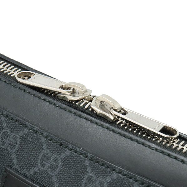 12390800 4 Gucci GG Supreme Business Bag Pvc Black Gray