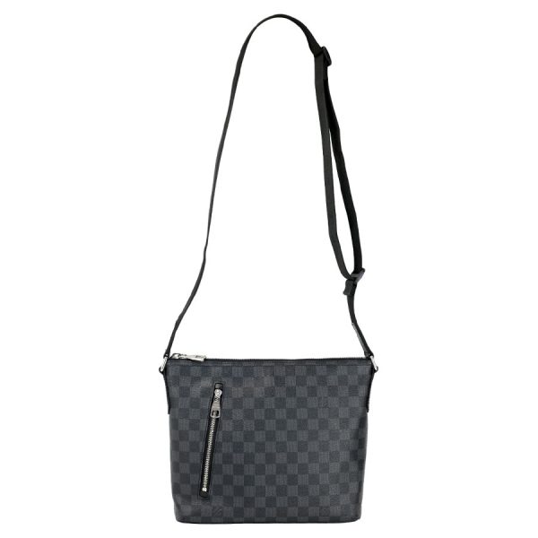 123e1840 01 05 Louis Vuitton Mick PM Damier Graphite Black Gray