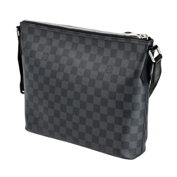 123e1840 01 07 Louis Vuitton Mick PM Damier Graphite Black Gray