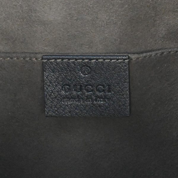 123e2133 01 08 Gucci Web Stripe Leather Pouch Clutch Bag Black