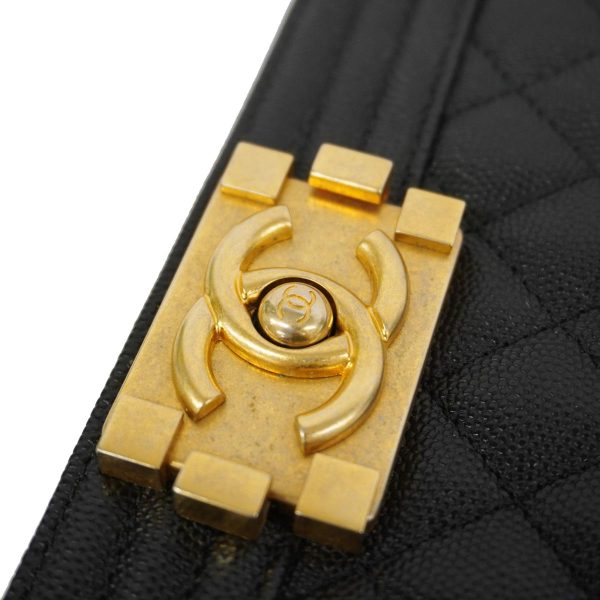 1240001006965 6 Chanel Shoulder Bag Chain Black Gold Hardware