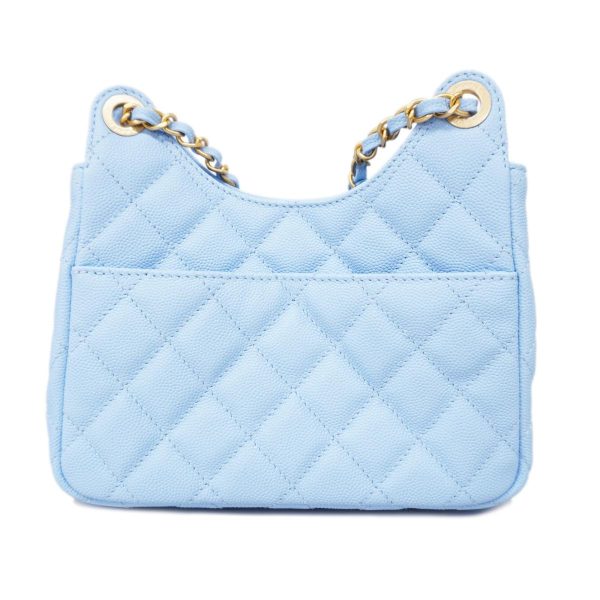 1240001007451 10 Chanel Shoulder Bag Matelasse Chain Light Blue