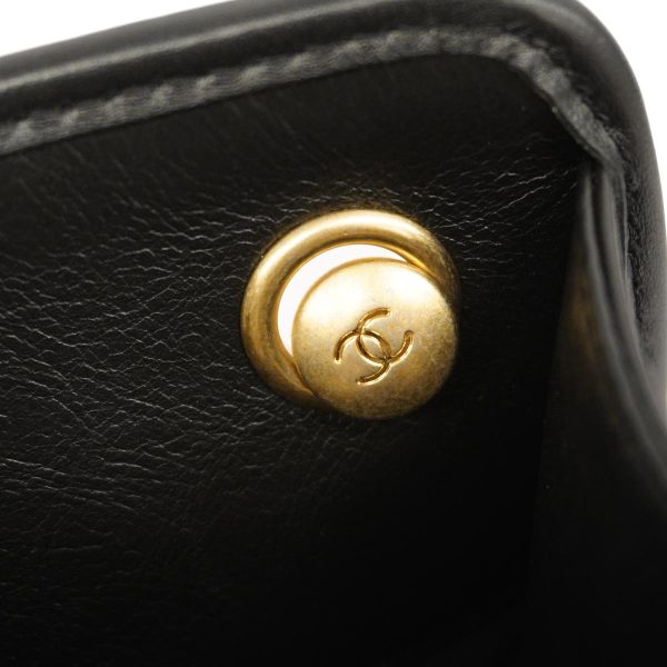 1240001007604 6 Chanel Matelasse Chain Shoulder Lambskin Black