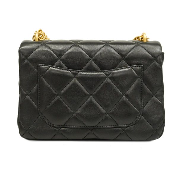 1240001007830 14 Chanel Shoulder Bag Matelasse Chain Lambskin Black