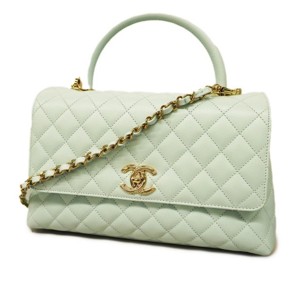 1240001007833 1 Chanel Matelasse Coco Chain Shoulder Light Blue