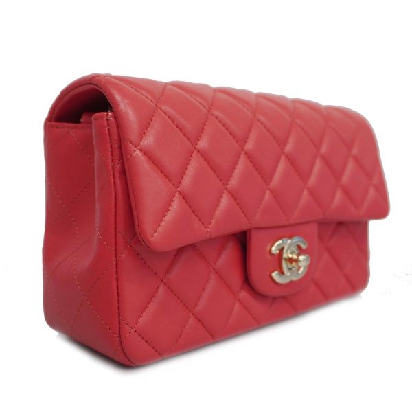 1240001008097 2 Chanel Matelasse Chain Shoulder Bag Lambskin Red