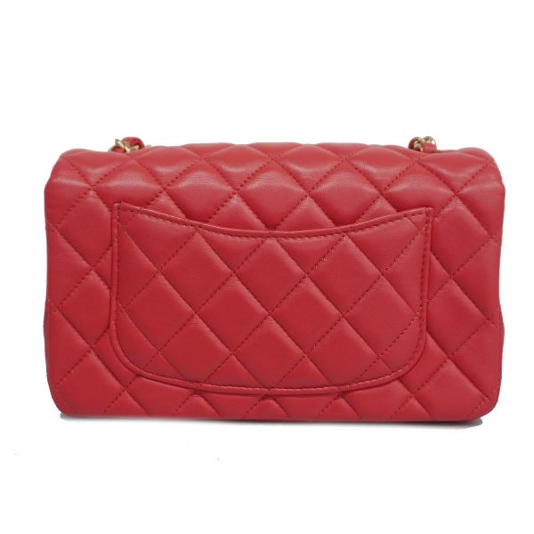 1240001008097 6 Chanel Matelasse Chain Shoulder Bag Lambskin Red