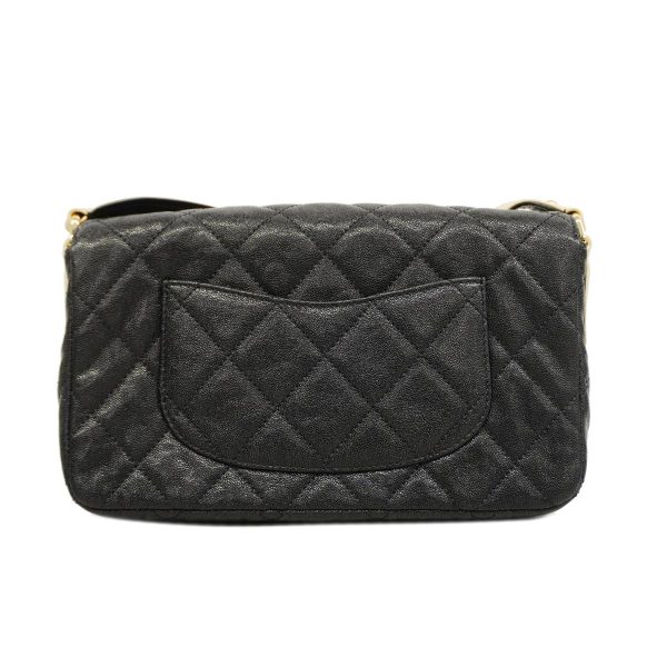 1240001008842 7 Chanel Shoulder Bag Matelasse Caviar Skin Black