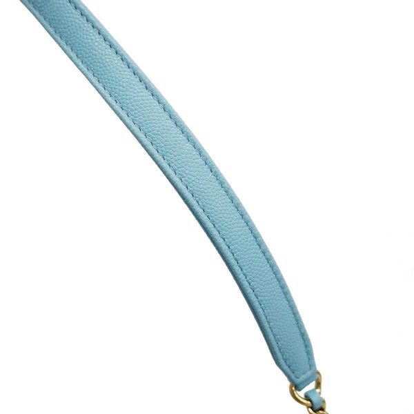 1240001009723 9 Chanel 2way Matelasse Chain Shoulder Light Blue