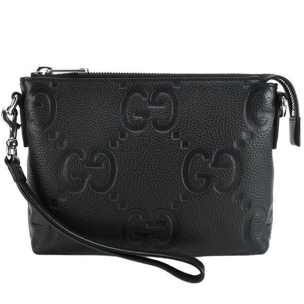 1240001024664 2 Gucci Jumbo GG Small Messenger Bag Black