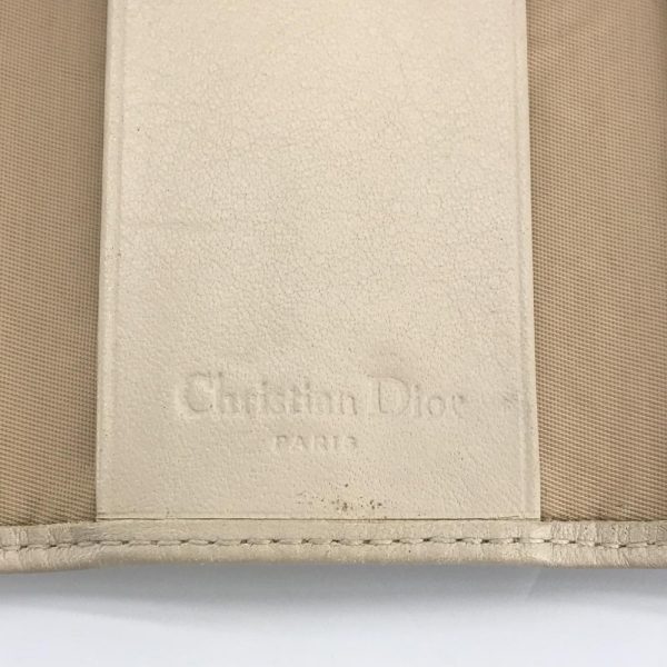 1240001029484 7 Dior Trotta Pattern Key Case PVC Beige