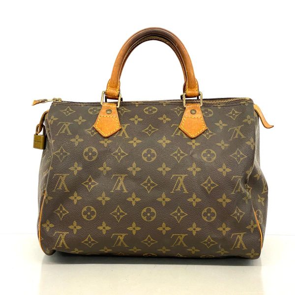 1240001034364 14 Louis Vuitton Speedy 30 Handbag Monogram Brown