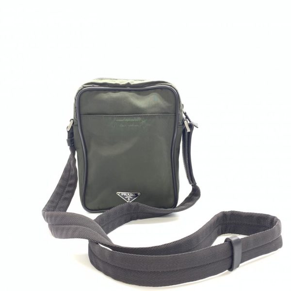 1240001035344 1 Prada Messenger Bag Nylon Green