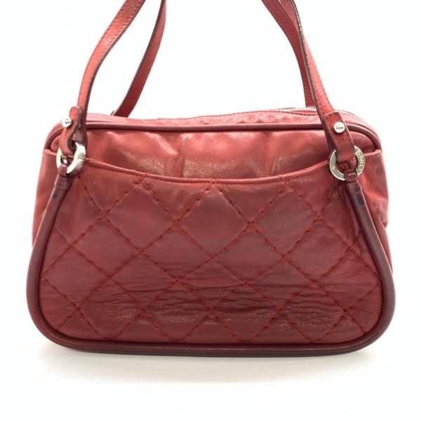 1240001035559 4 Chanel 2Way Chain Crossbody Shoulder Lambskin Quilted Leather Red