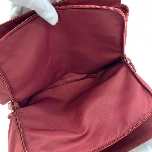 1240001035691 7 Prada Handbag Mini Tote Clear Handle Nylon Red