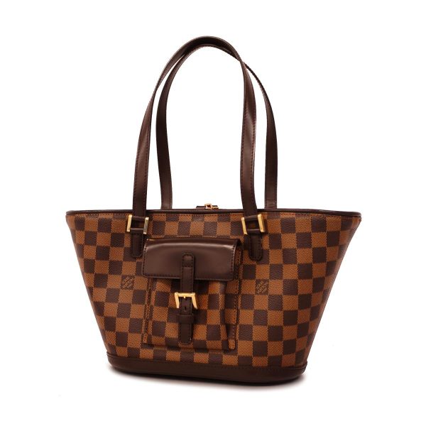 1240001035860 1 Louis Vuitton Manosque PM Tote Bag Damier Ebene