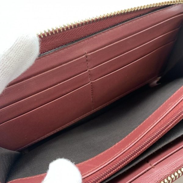 1240001035867 9 Gucci Guccisima Lovely G Heart Round Zipper Long Wallet Enamel Metallic Red