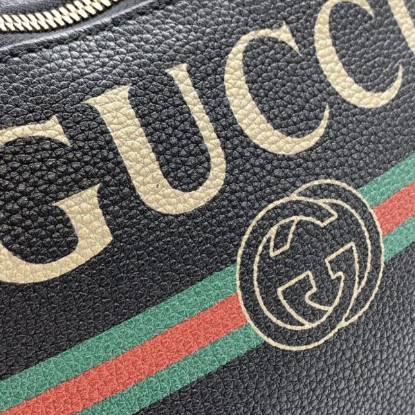 1240001036204 8 Gucci Sherry Line Body Bag Waist Bag Vintage Logo Leather Black Green Red