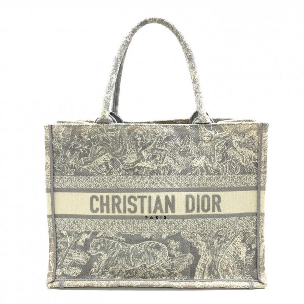 1240001036349 1 Dior Book Tote Medium Reverse Toile de Jouy Embroidery