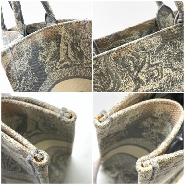 1240001036349 7 Dior Book Tote Medium Reverse Toile de Jouy Embroidery