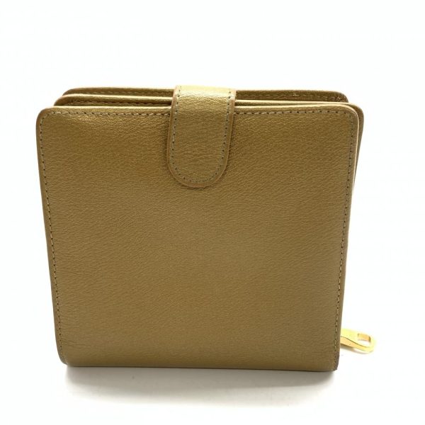 1240001036560 3 Loewe Bifold Wallet Compact Button Zipper Gold