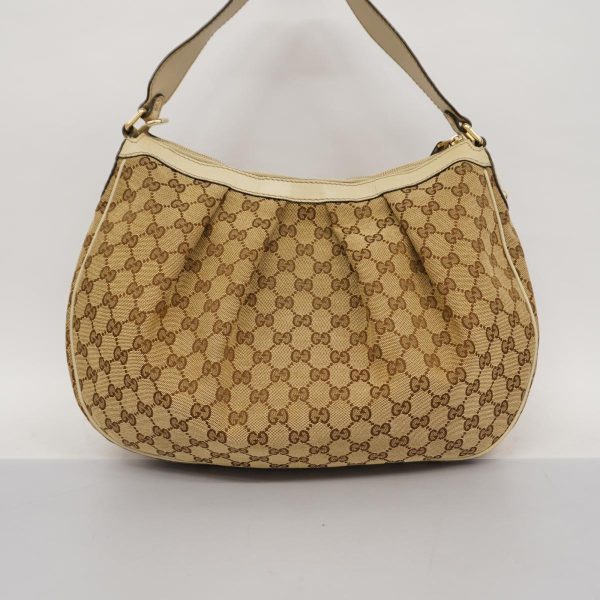 1240001036841 10 Gucci Shoulder Bag GG Canvas Brown Champagne