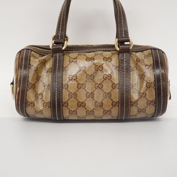 1240001036844 12 Gucci Handbag GG Crystal Coated Canvas Brown