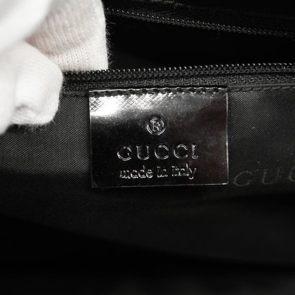 1240001036847 5 Gucci Bamboo Enamel Tote Handbag Black