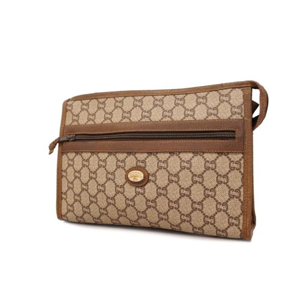 1240001036906 1 Gucci Clutch Bag Gucci Plus Brown Gold Hardware