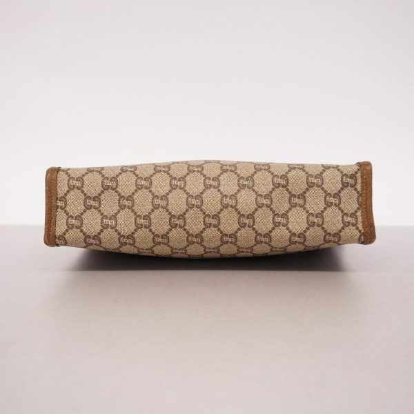 1240001036906 3 Gucci Clutch Bag Gucci Plus Brown Gold Hardware