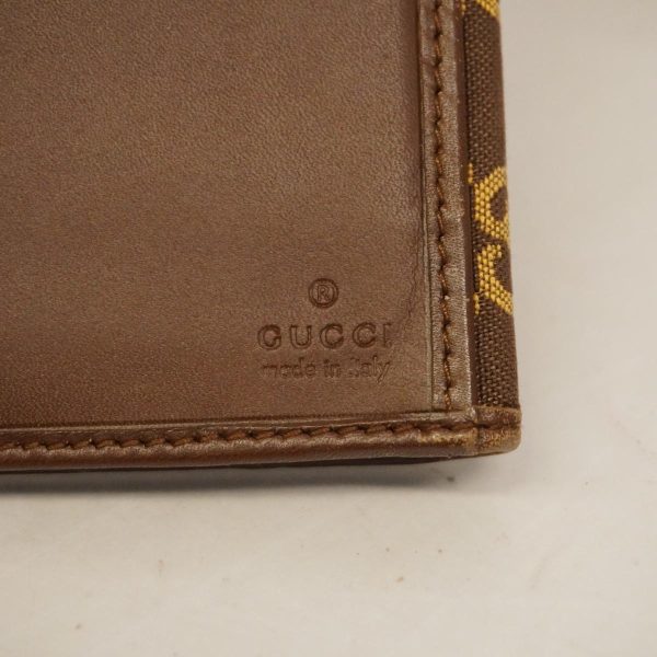 1240001036913 5 Gucci Tri fold Long Wallet Canvas Brown