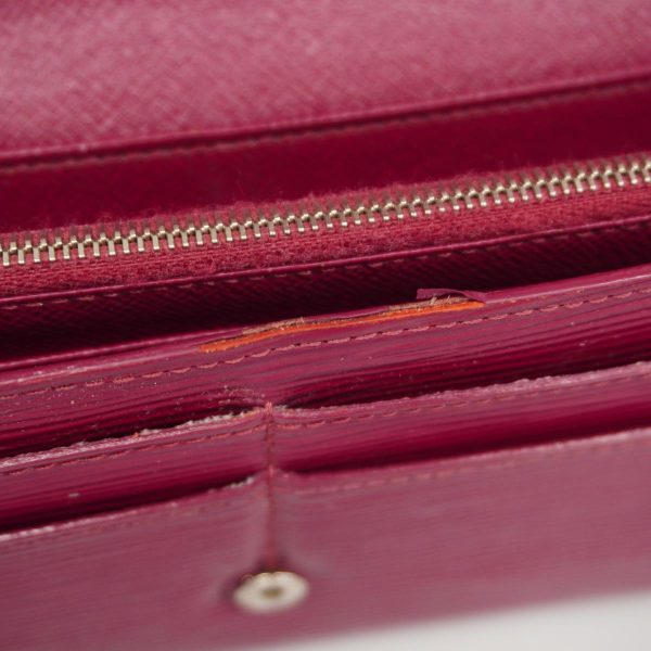 1240001036932 7 Louis Vuitton Wallet Epi Portefeuille Sara Fuchsia