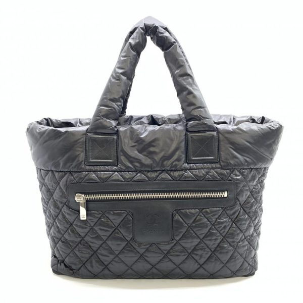 1240001036937 1 Chanel Coco Cocoon GM Tote Bag Black Nylon Quilting