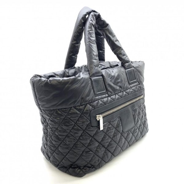 1240001036937 2 Chanel Coco Cocoon GM Tote Bag Black Nylon Quilting