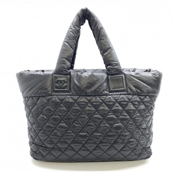 1240001036937 4 Chanel Coco Cocoon GM Tote Bag Black Nylon Quilting