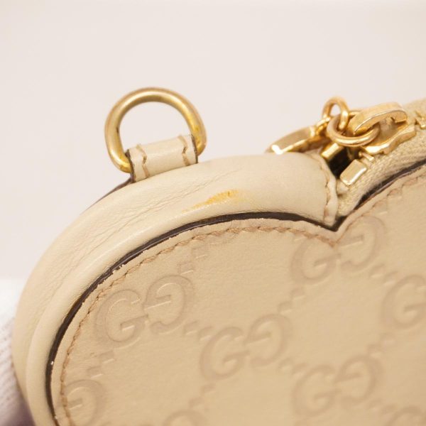 1240001036941 6 Gucci Coin Case Guccisima Leather Ivory White