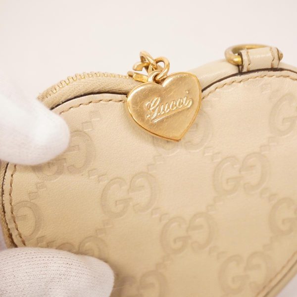 1240001036941 9 Gucci Coin Case Guccisima Leather Ivory White